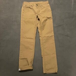 Levi's 511 Slim Fit Commuter Jeans Mens 30x32 (30x29)‎ Khaki Cycling Reflective